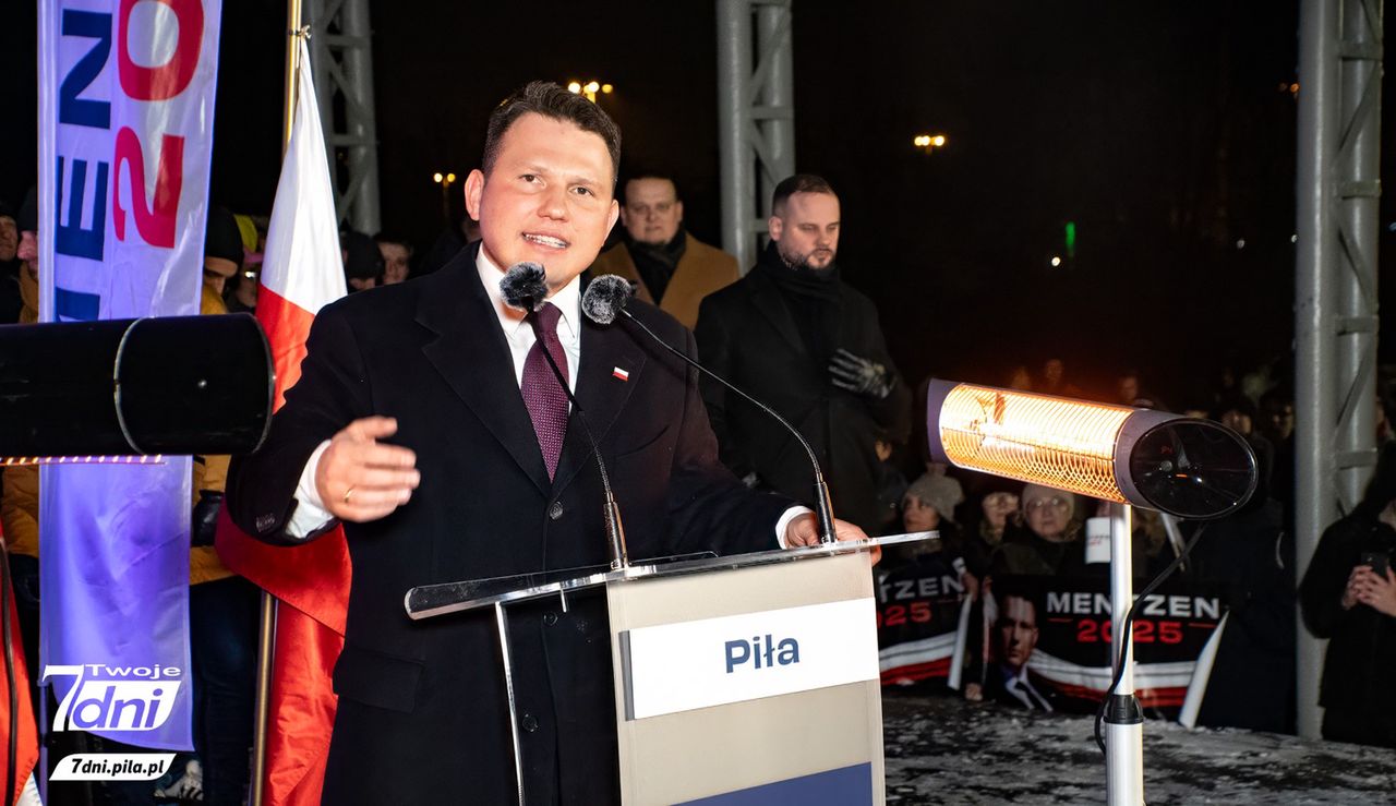 Sławomir Mentzen spotkał się z sympatykami w północnej Wielkopolsce