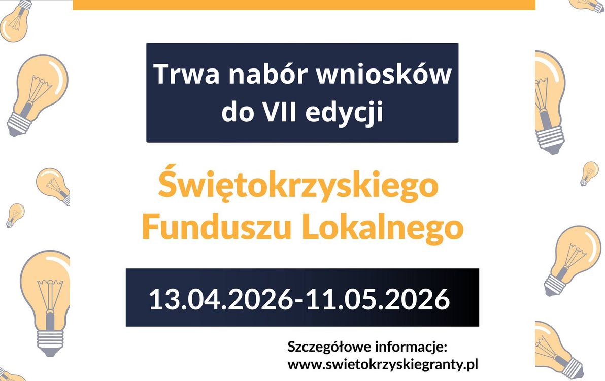 480 tys. zł dla społeczników ze Świętokrzyskiego. Ruszył nabór do VII edycji Świętokrzyskiego Funduszu Lokalnego