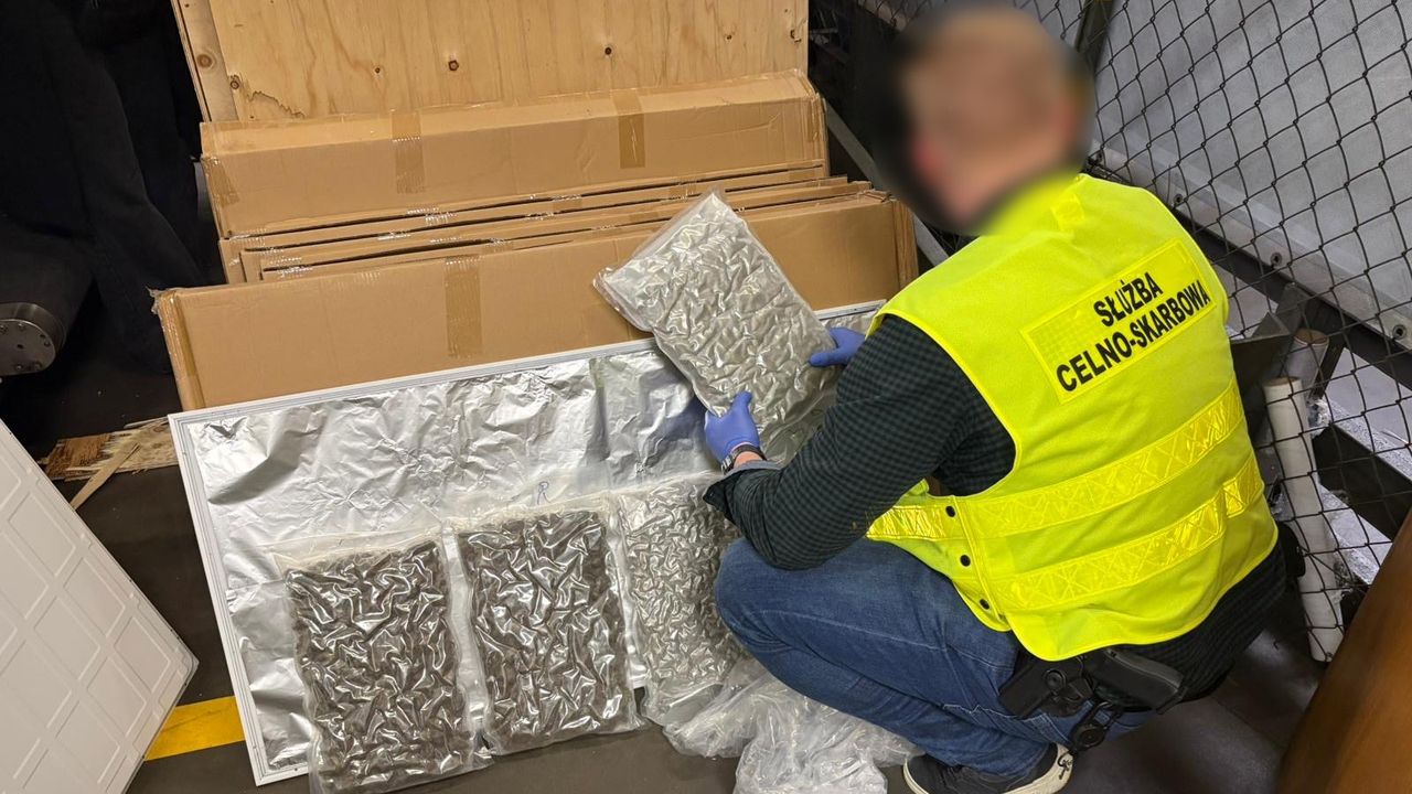 Panele LED okazały się przykrywką. Blisko 90 kg narkotyków przechwycone na lotnisku