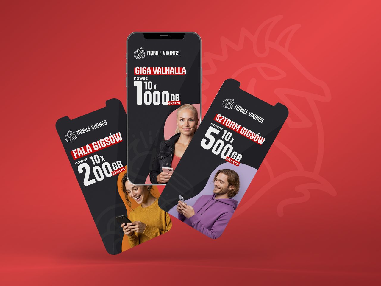 10 × 1000 GB ekstra, czyli nawet 11 800 GB internetu. Mobile Vikings uruchamiają nową promocję