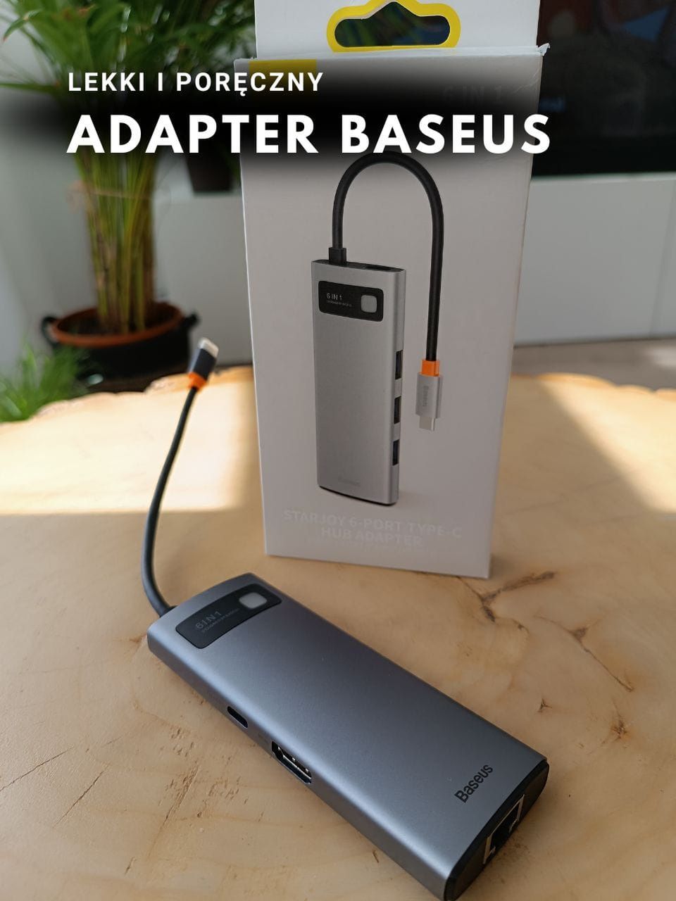 Wielofunkcyjny Adapter HUB Baseus Metal Gleam 6w1 – recenzja