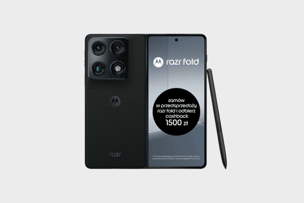 Motorola razr fold 5G w przedsprzedaży w Play. Składany smartfon z cashbackiem 1500 zł