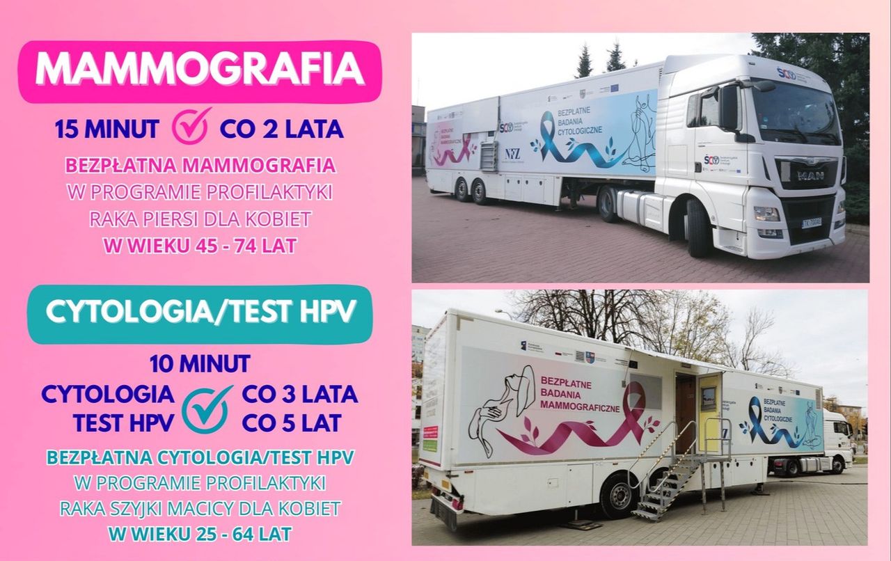 Bezpłatne badania profilaktyczne dla mieszkanek Ostrowca. Cytomammobus stanie na Rynku