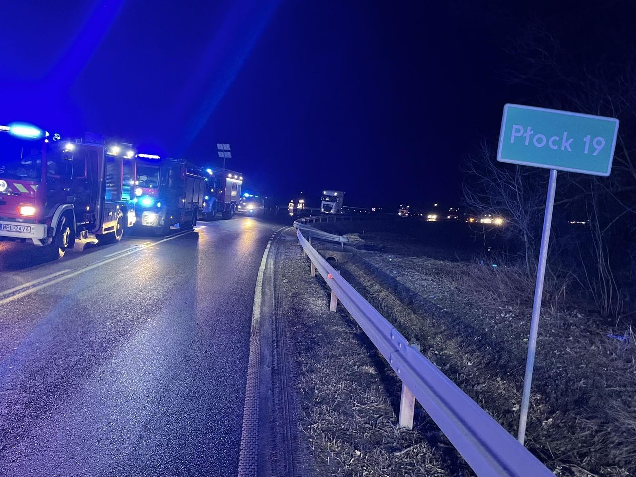 Wypadek na DK60 między Bielskiem a Gilinem. Droga całkowicie zablokowana!