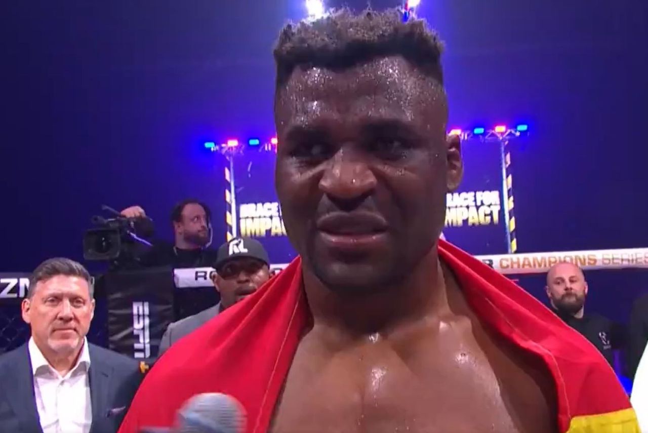 Ngannou demolished his opponent. And then these words