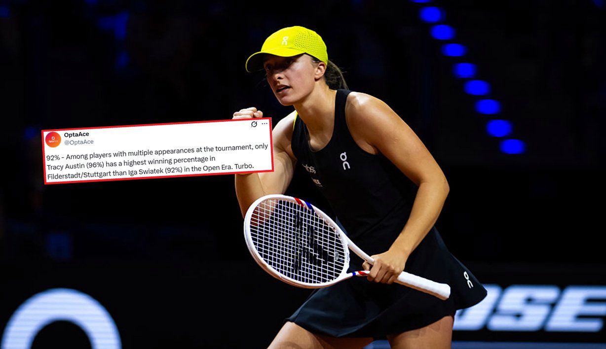 Niesamowita statystyka Świątek w Stuttgarcie