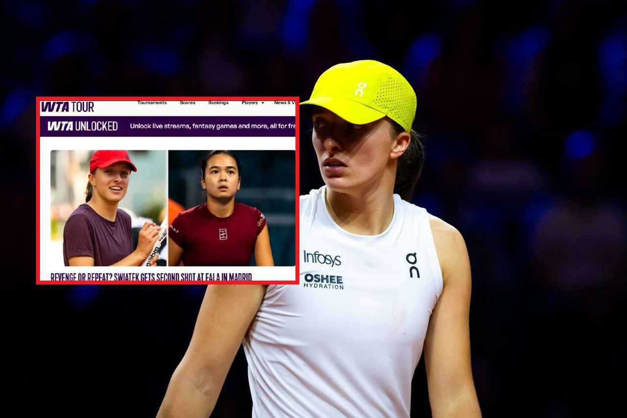 Ogromna wpadka. Tylko spójrz, jak przedstawili Świątek