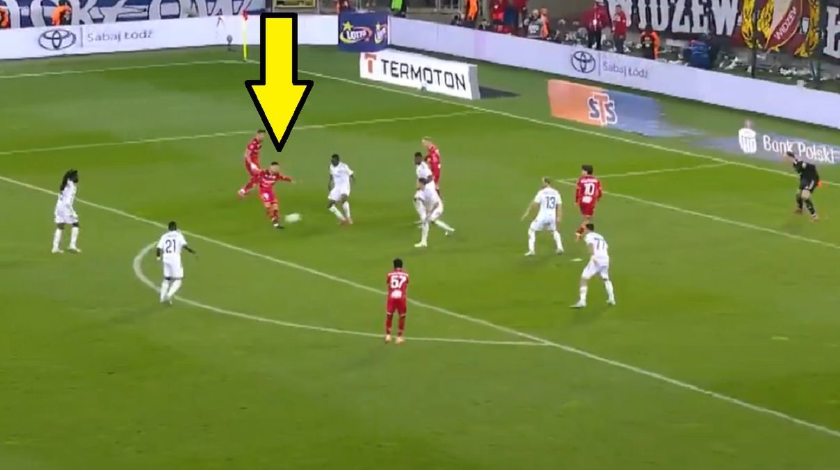 Potrzebował zaledwie trzech minut. Cudowny gol w meczu Widzewa