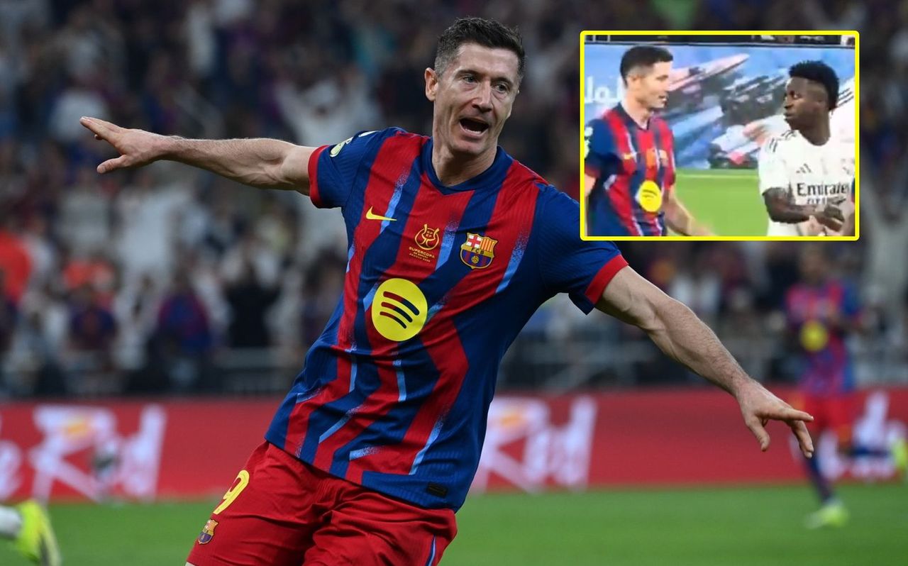 Tego nie pokazali w TV. Tylko spójrz, jak Lewandowski potraktował Viniciusa