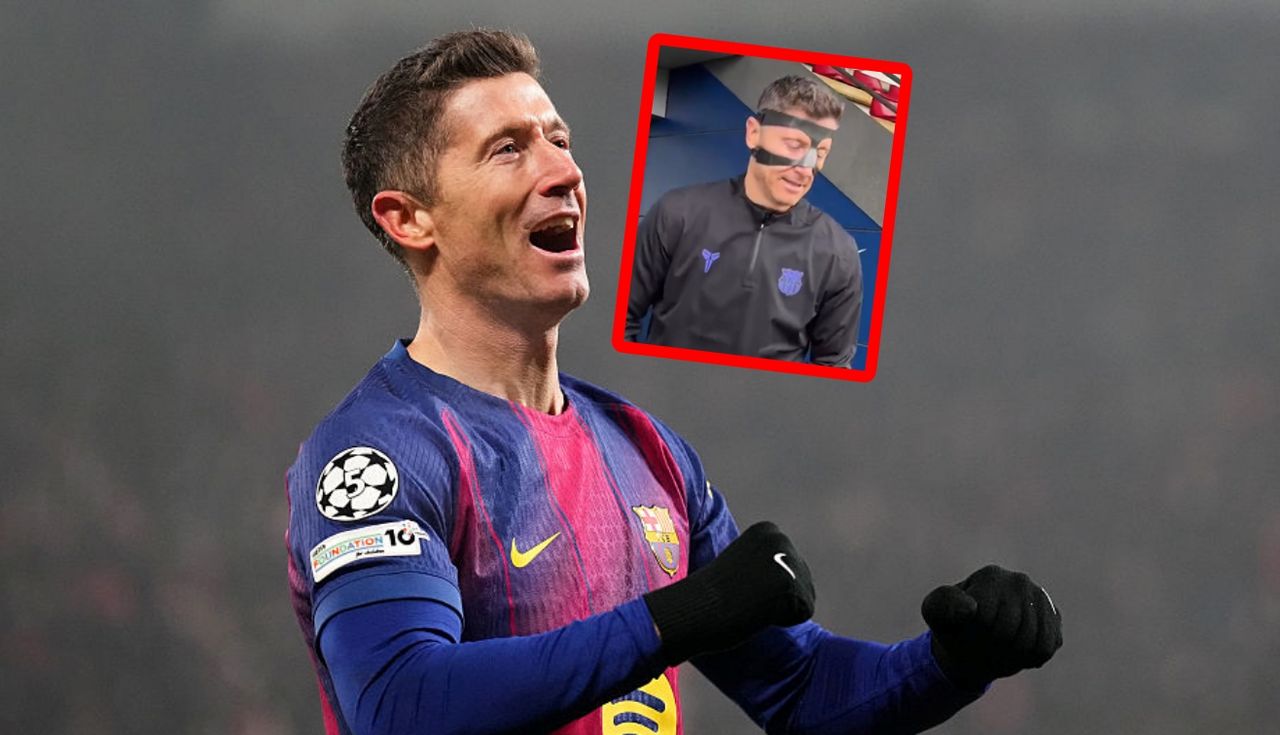 Lewandowski w masce