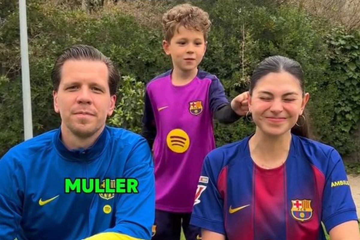 Szczęsny i syn: Show podczas wyzwania influencerki