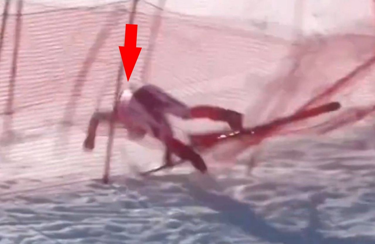 Francuski narciarz wpadł w siatki podczas zjazdu w Courchevel