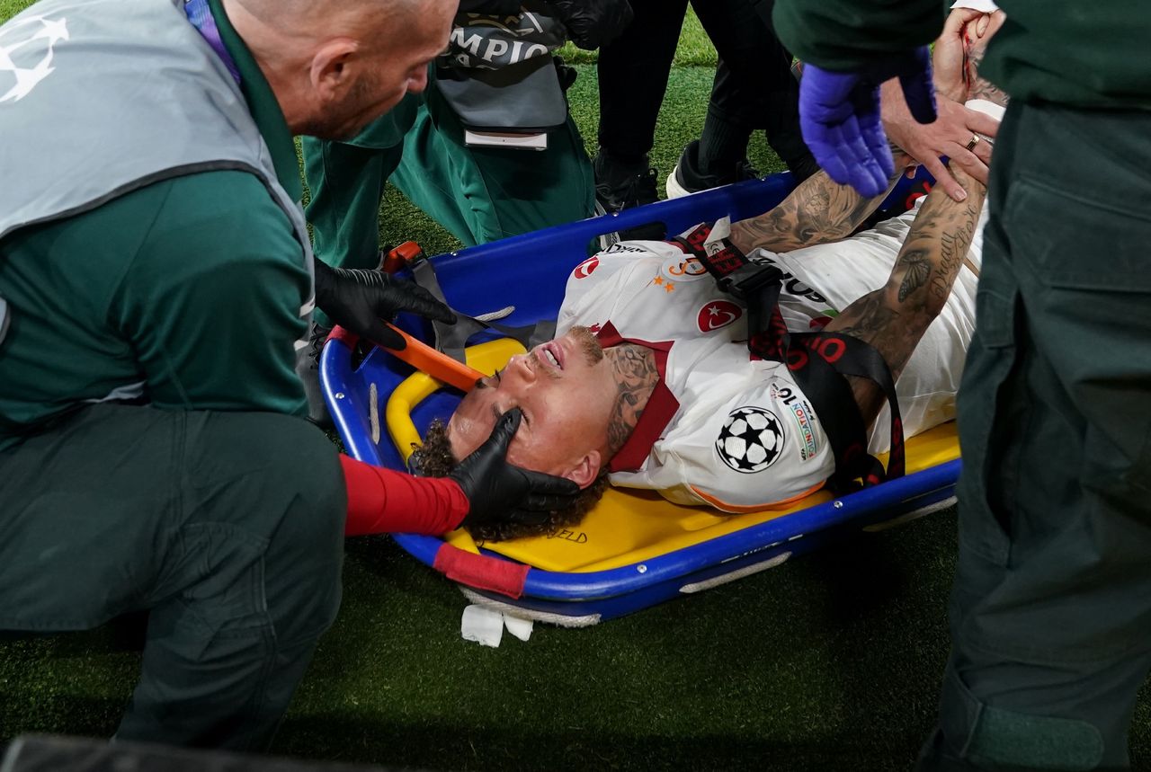 Doznał okropnie wyglądającego urazu. Teraz odezwał się ze szpitala