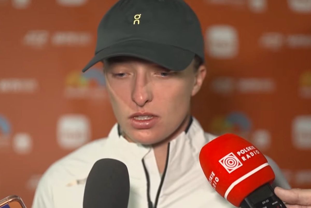 Smutny widok. Idze Świątek aż łamał się głos