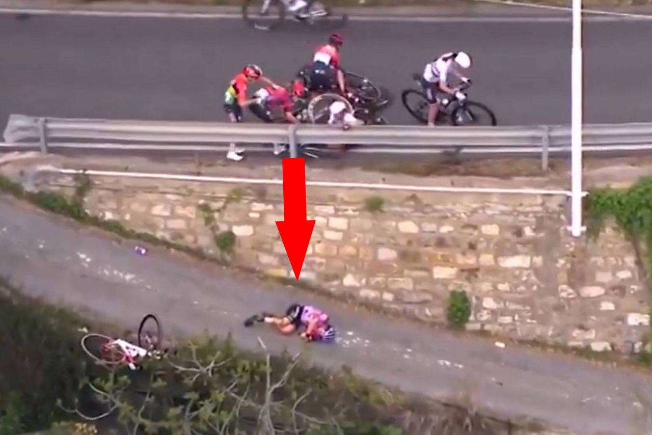 Przerażające nagranie. Kolarka trafiła do szpitala