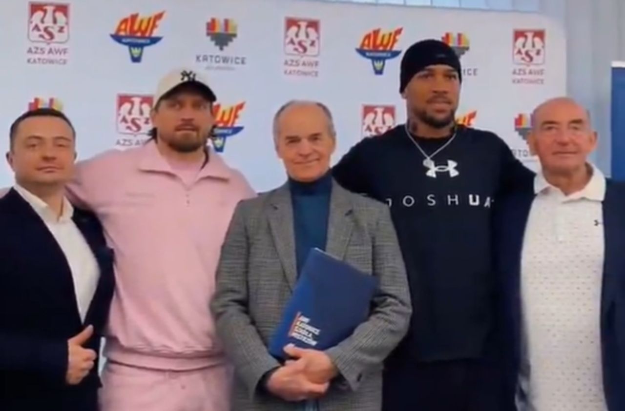 Usyk i Joshua pojawili się w Polsce. Wiadomo, w jakim celu
