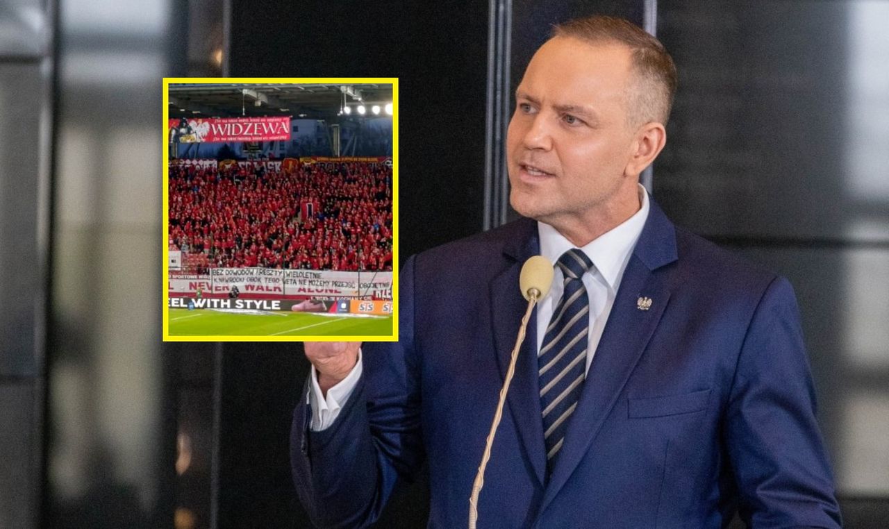 W Łodzi wywiesili transparent do Nawrockiego. Tak tłumaczy się klub