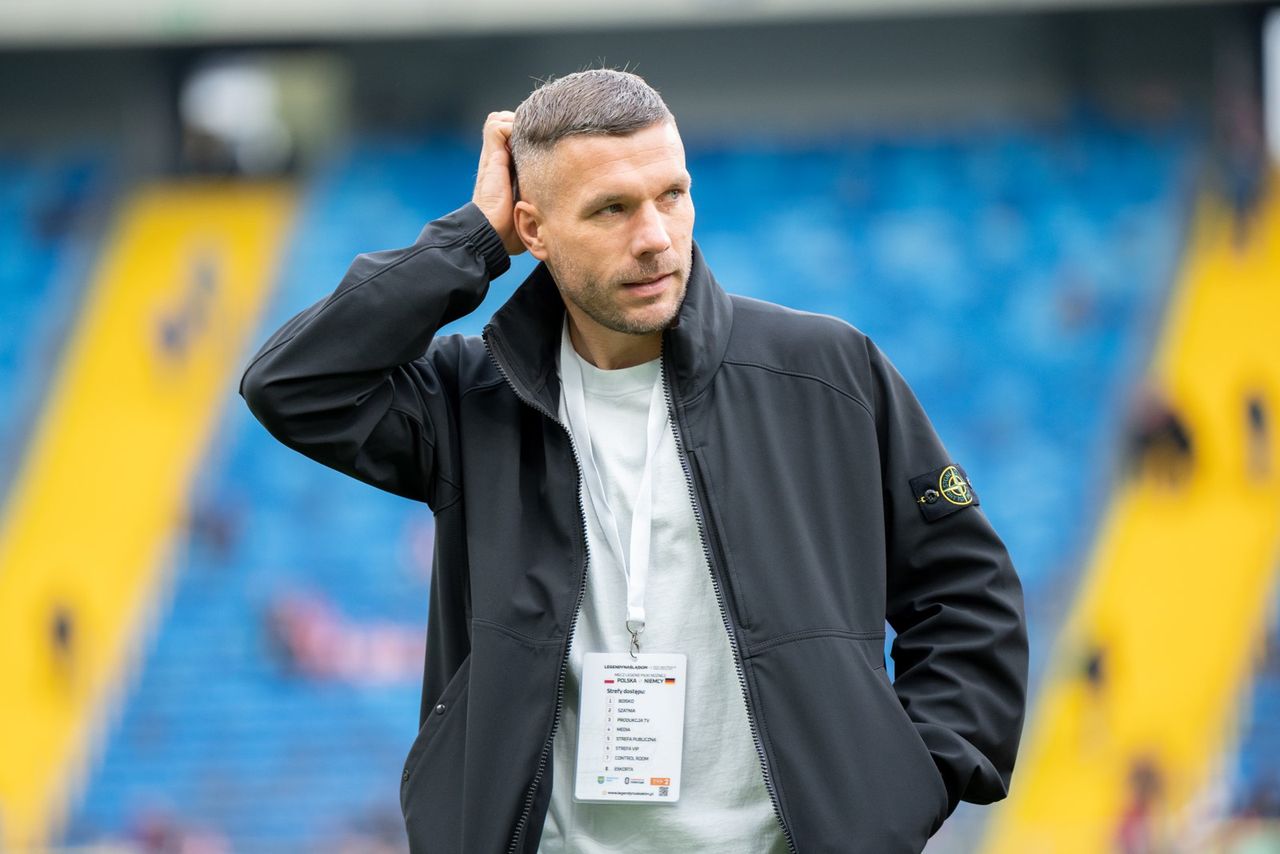 Podolski uniknął kary w Górniku. Sprytnie z tego wybrnął