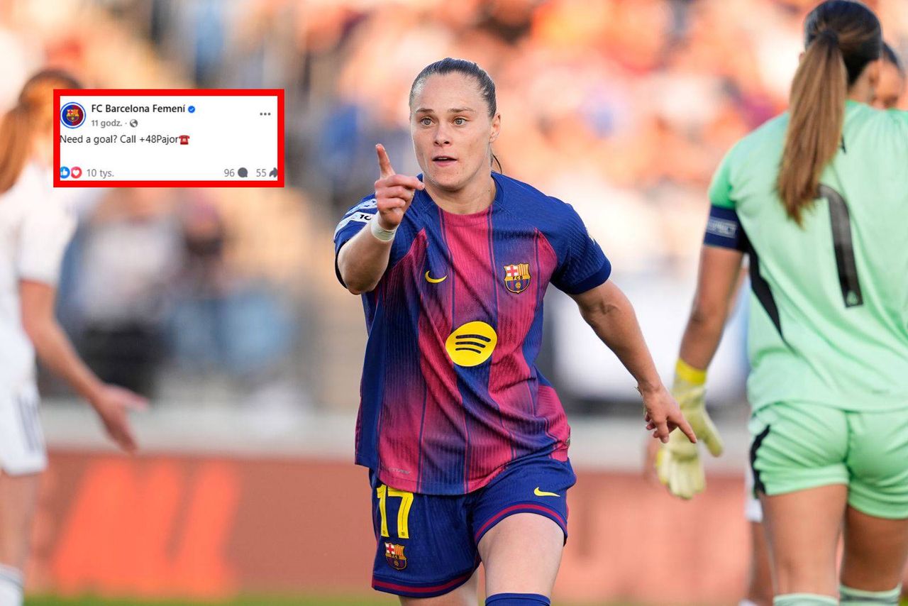 Absolutny hit. Tak FC Barcelona skomentowała popis Pajor. "Zadzwoń"
