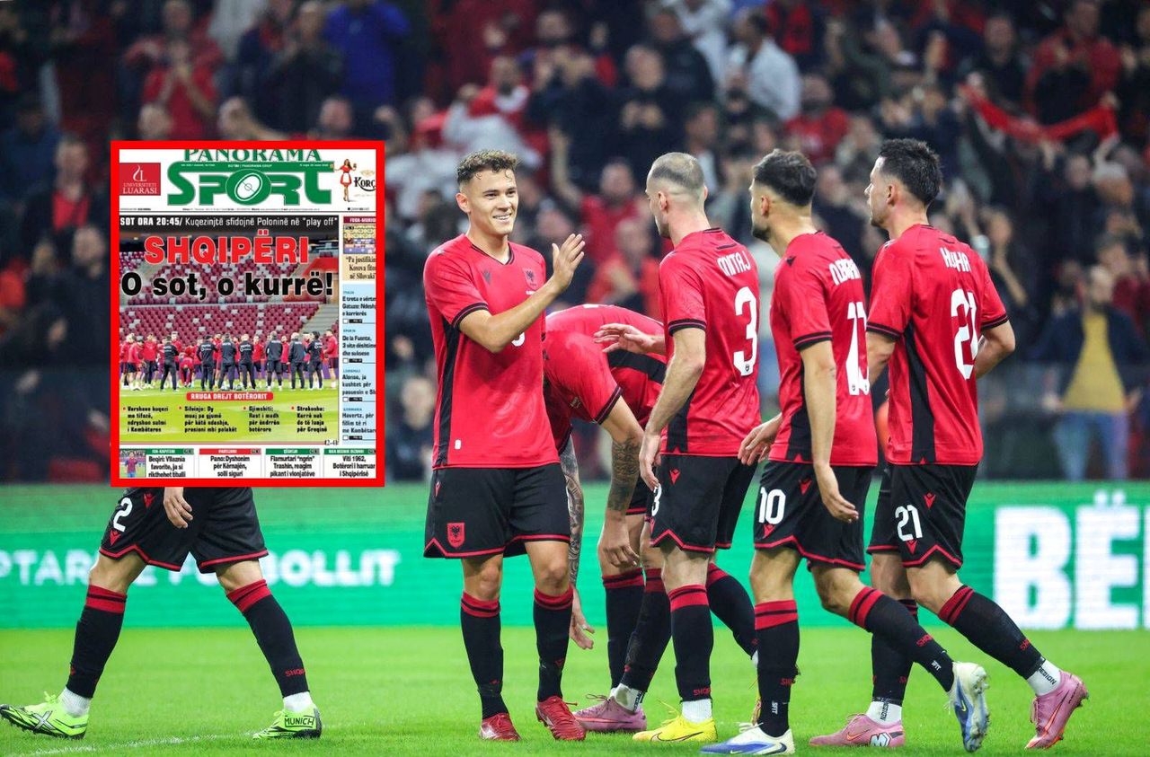 Albania walczy o marzenia. Wymowna okładka przed meczem z Polską