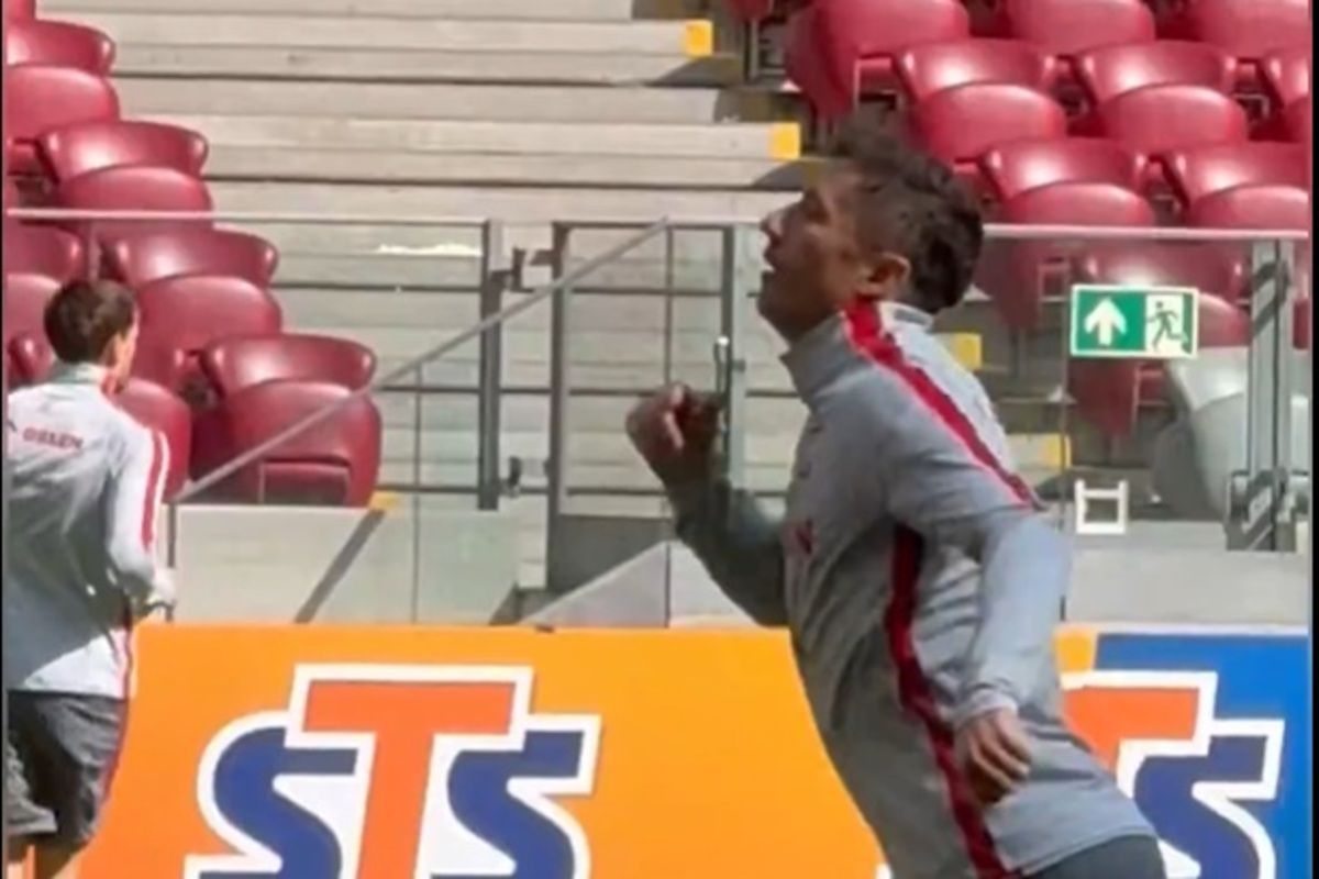 Zabawne zachowanie Lewandowskiego. Wiadomo, kogo naśladował