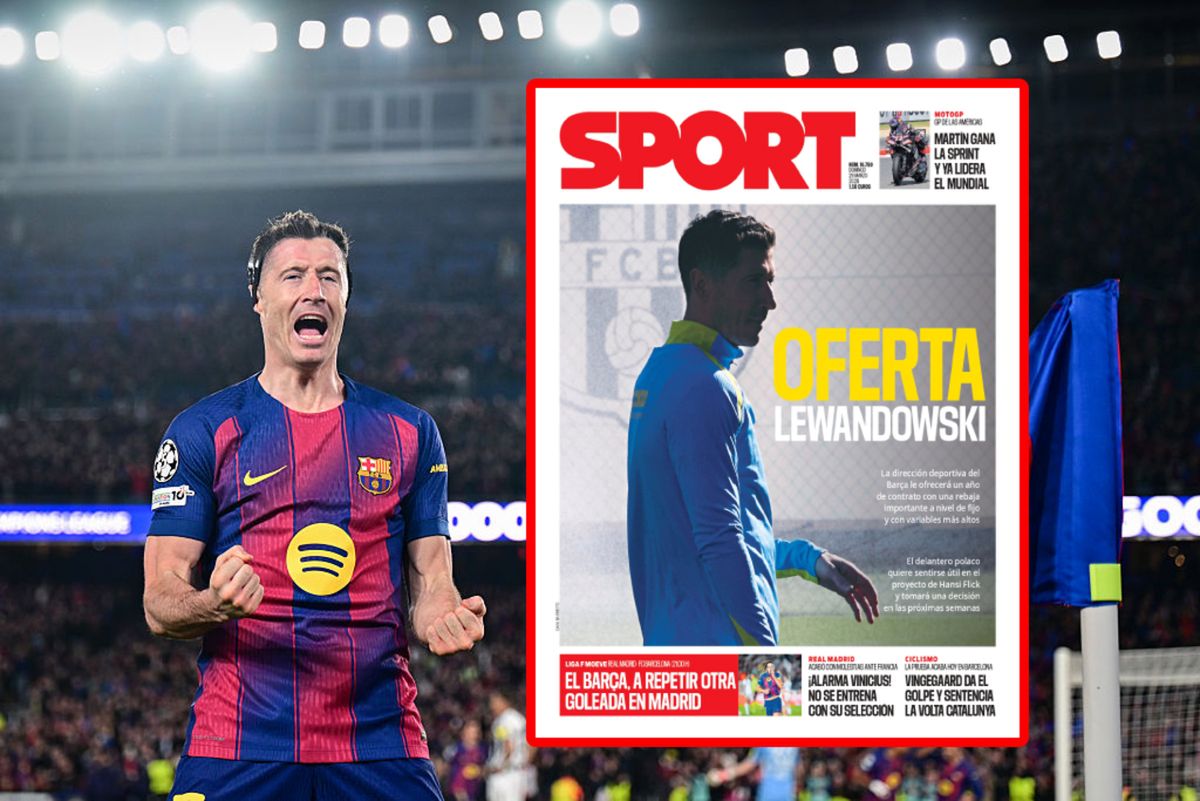 Tym tematem żyje Barcelona. Lewandowski trafił na okładkę