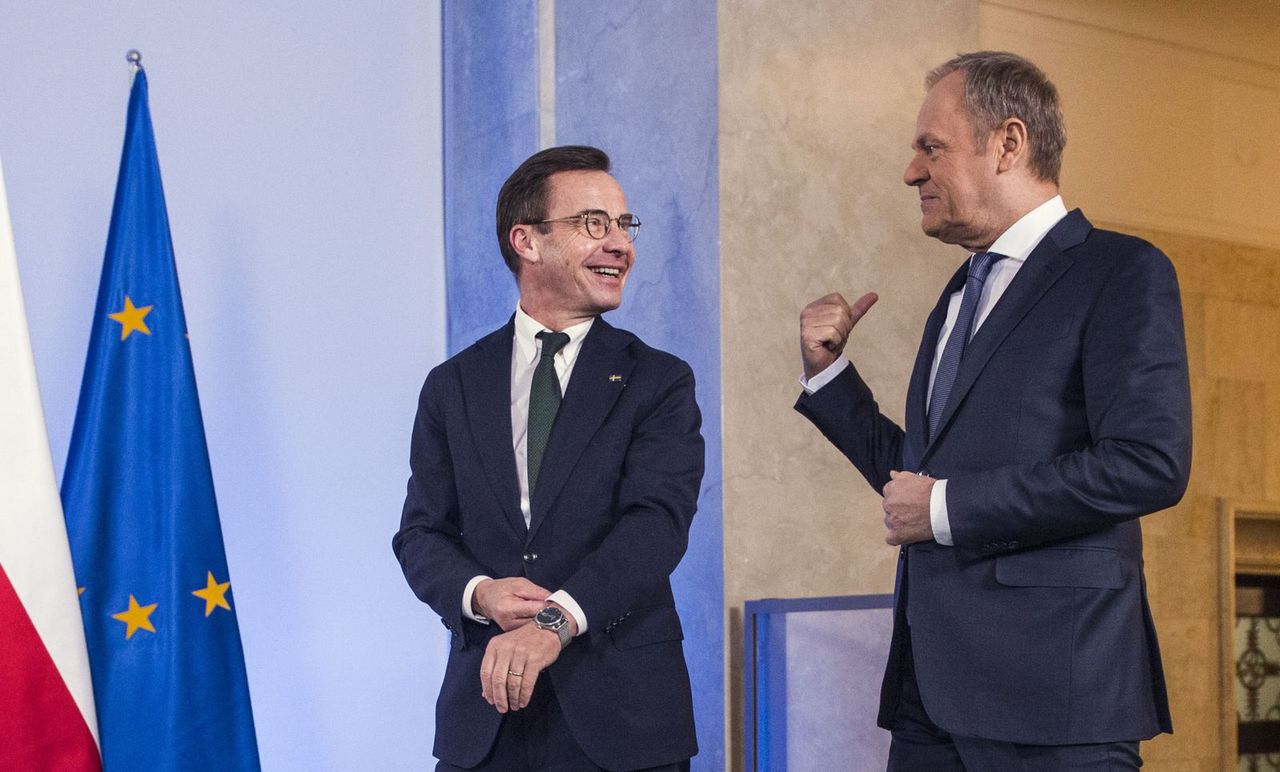 Premier Szwecji dumny z awansu. Nagle wspomniał o Donaldzie Tusku