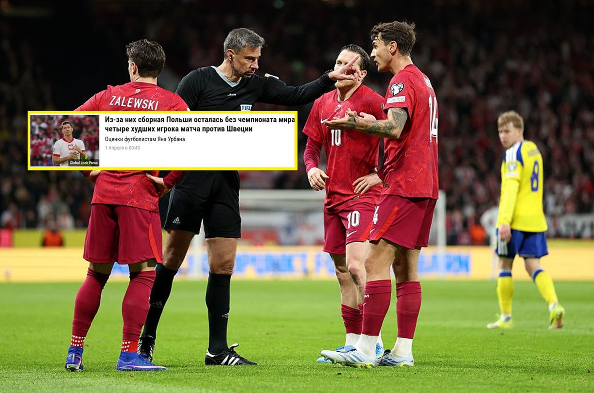 "Był fatalny". Rosjanie kpią z Polaków. Wskazali, kto zawalił baraż