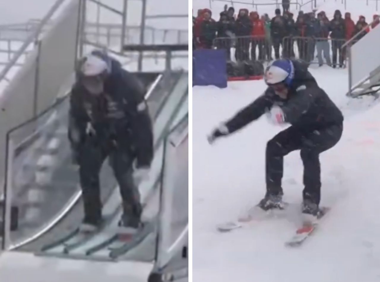 Małysz znów oddał skok. Tylko spójrz, jak to się skończyło