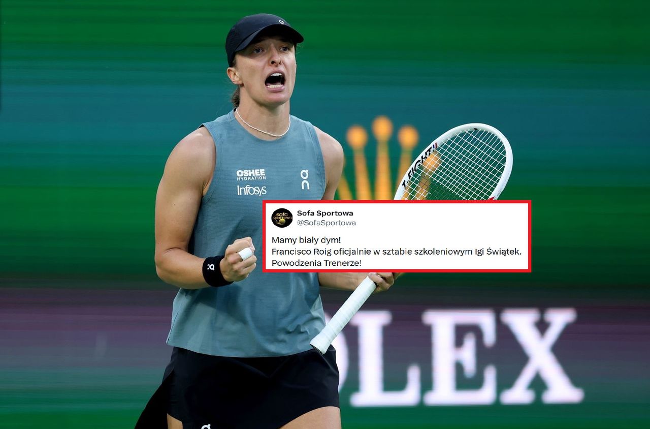 "Mamy biały dym!". Poruszenie po prezentacji nowego trenera Świątek