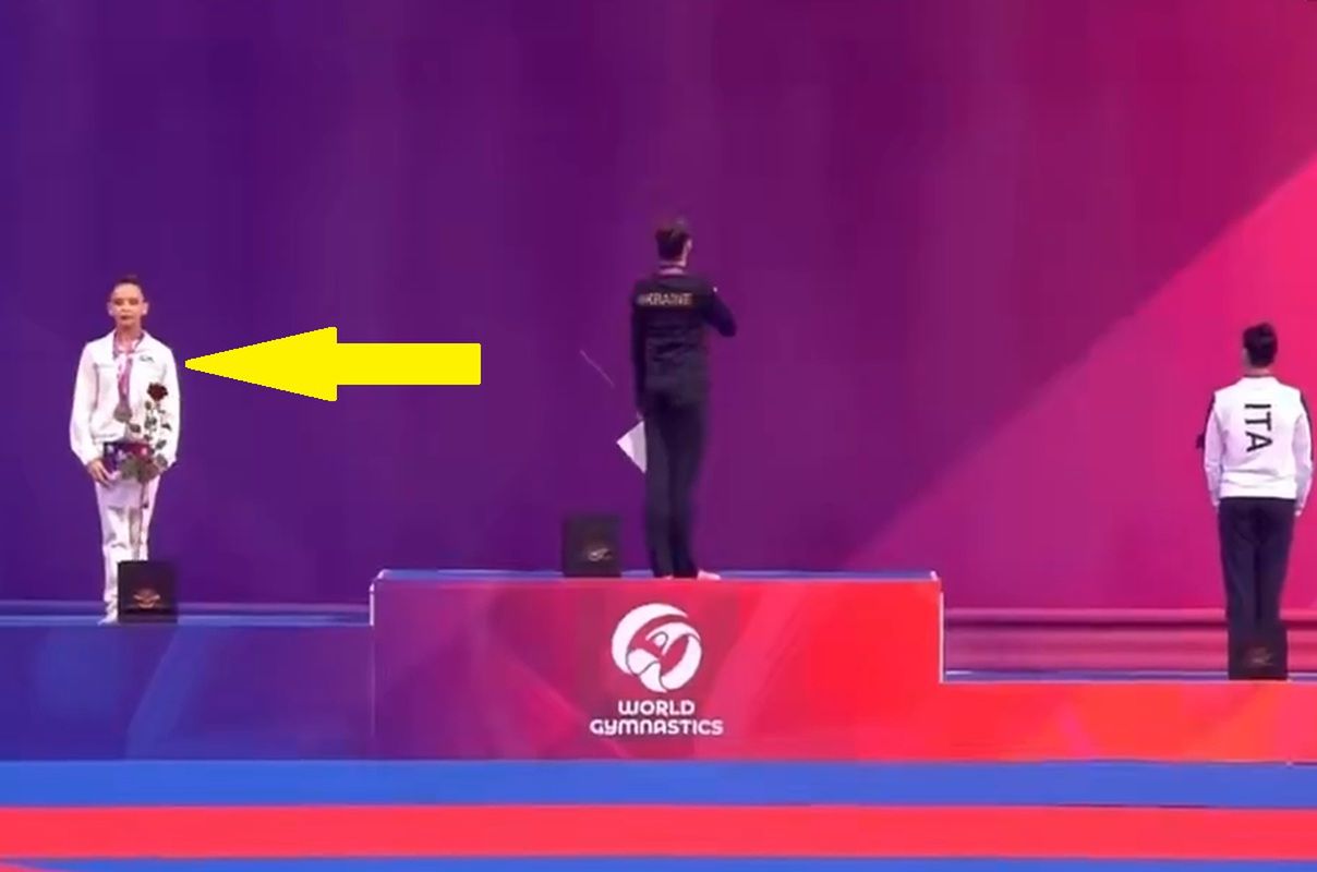 Wybrzmiał hymn Ukrainy. 15-letnia Rosjanka wywołała skandal