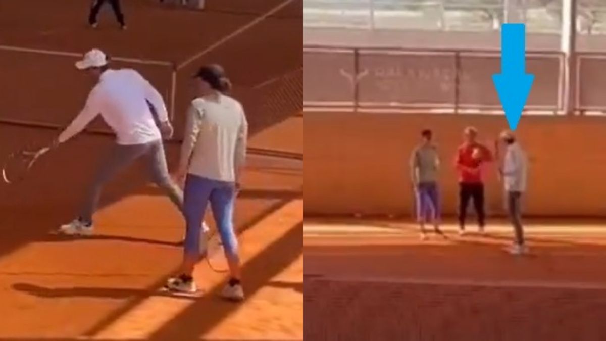 Jest nagranie z treningu Świątek. Tylko zobacz, kto udziela jej rad