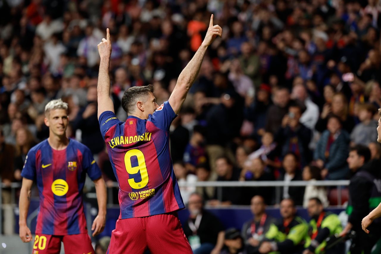 Lewandowski decyduje w końcówce. Barca bliżej tytułu?
