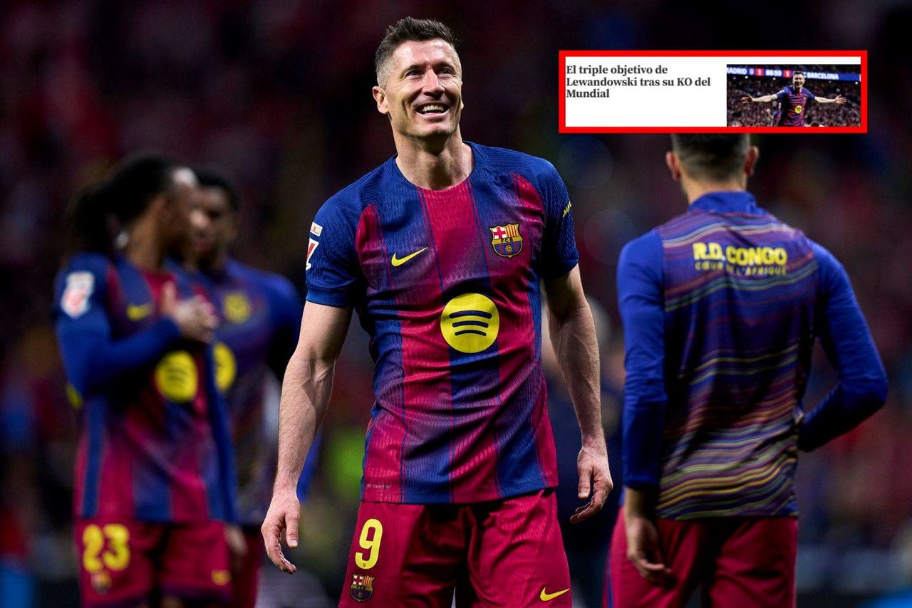 W Hiszpanii są pewni. Wskazali "potrójny cel" Lewandowskiego