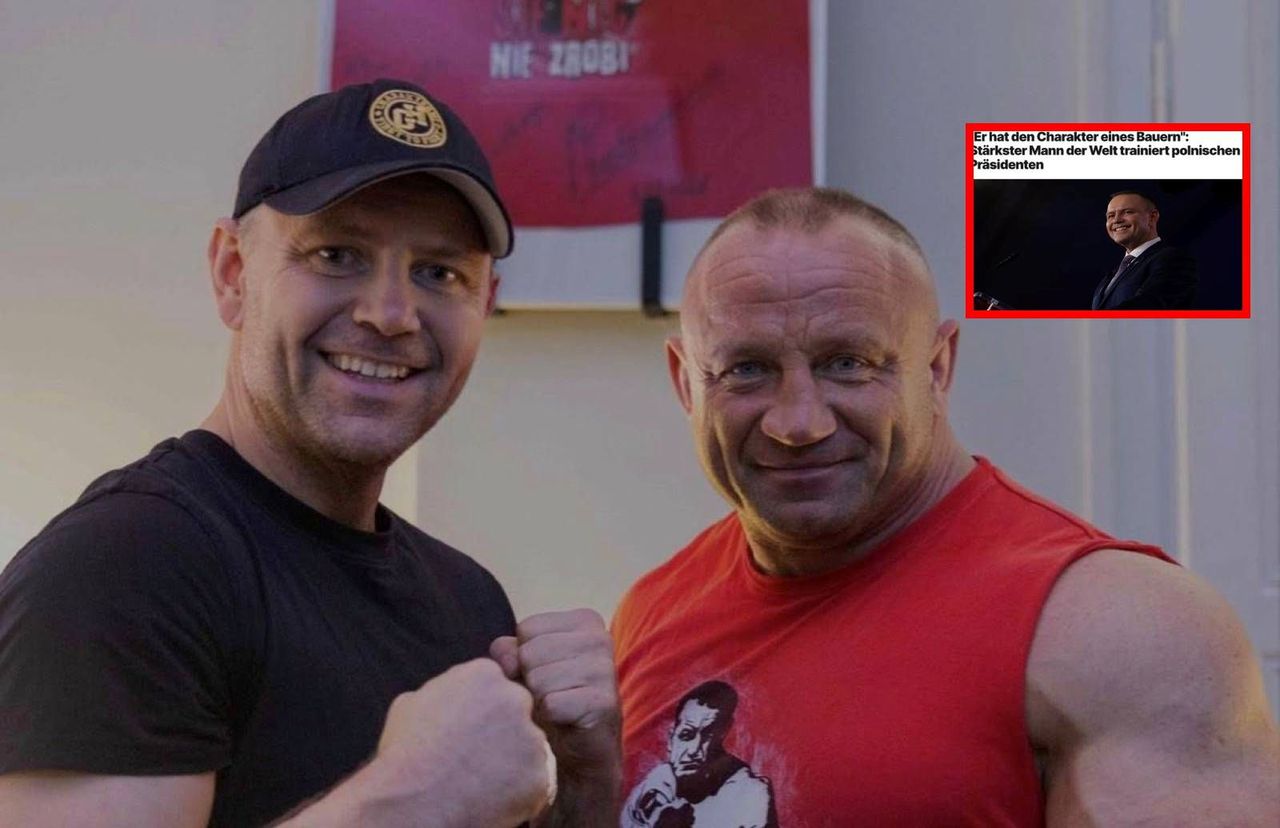 "Nie odpuścił". Niemcy komentują trening Nawrockiego z "Pudzianem"