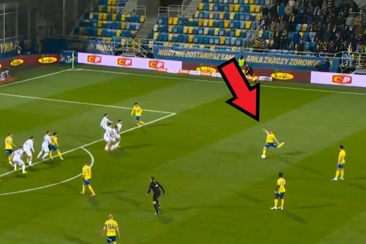Kapitalne dwa gole Arki. Lepiej nie dało się tego zrobić [WIDEO]