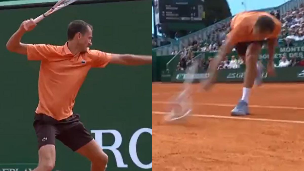 Furia byłego lidera rankingu. Zniszczył rakietę i kort