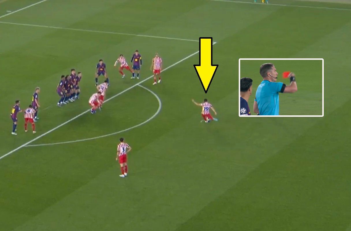 Akcja, która wstrząsnęła Barceloną. Czerwona kartka i perfekcyjny strzał