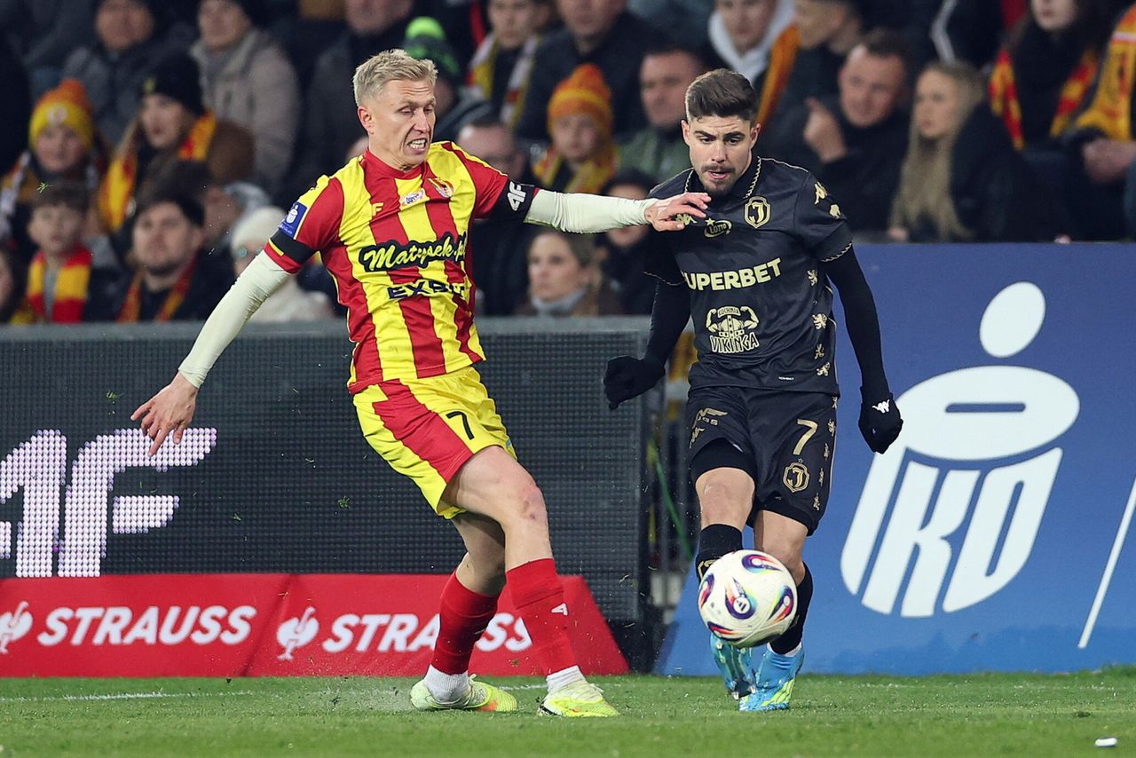 Trudny mecz dla Jagiellonii Białystok. Tornado przeszło w pierwszej połowie