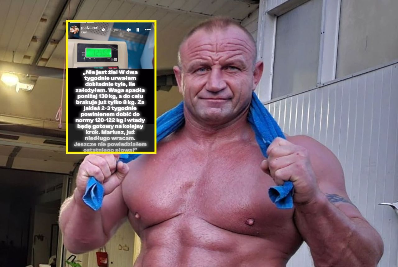 Pudzianowski postawił sobie jasny cel. Właśnie pochwalił się wynikiem