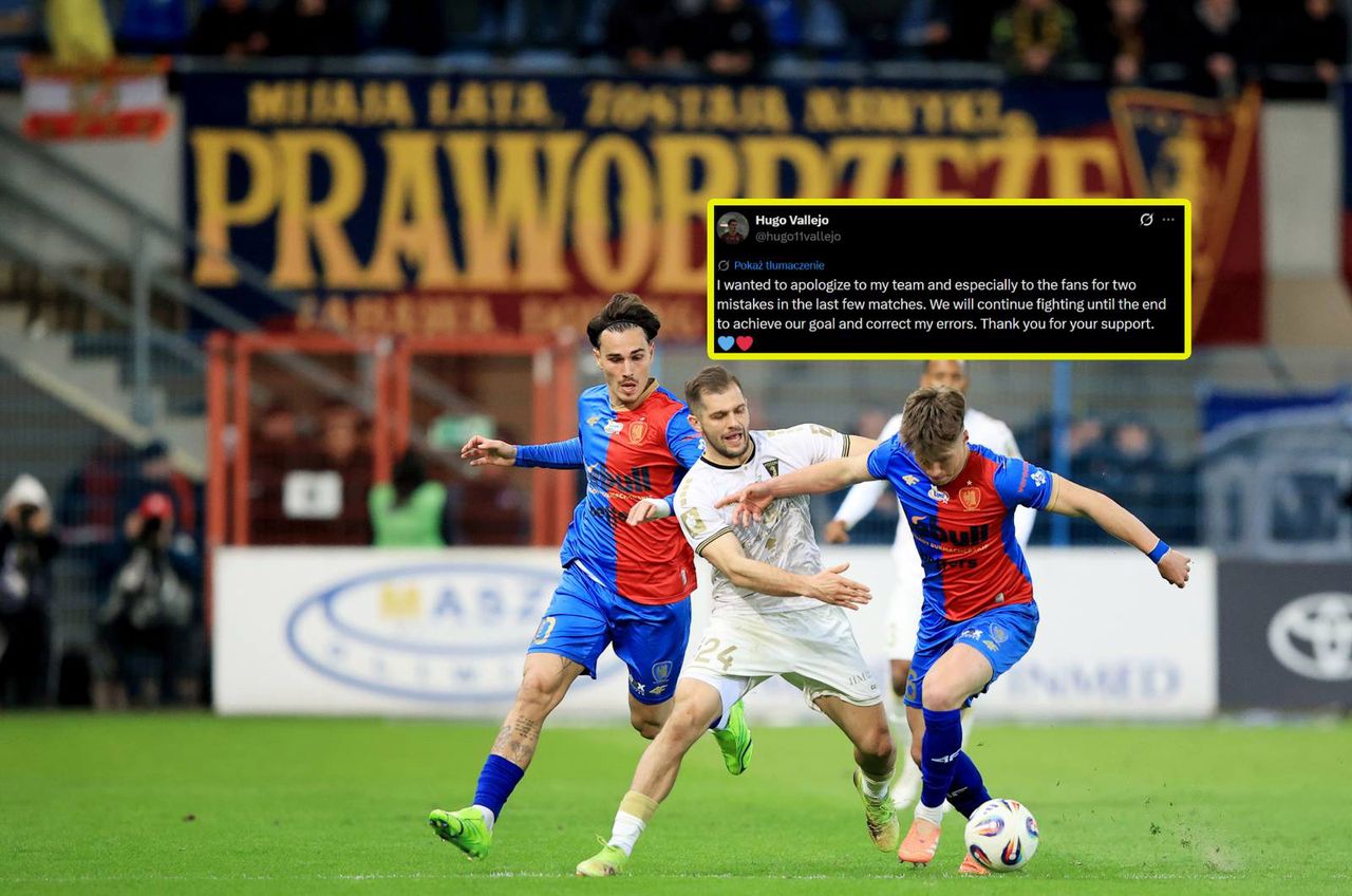 Piłkarz Piasta zabrał głos po porażce. "Chciałem przeprosić"