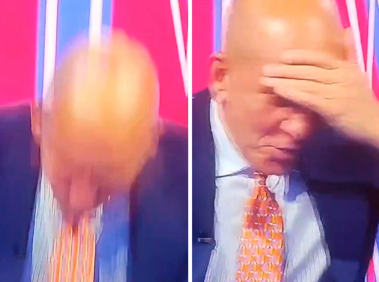 Kuriozalne sceny w programie na żywo. Legenda zaczęła uderzać głową o stół