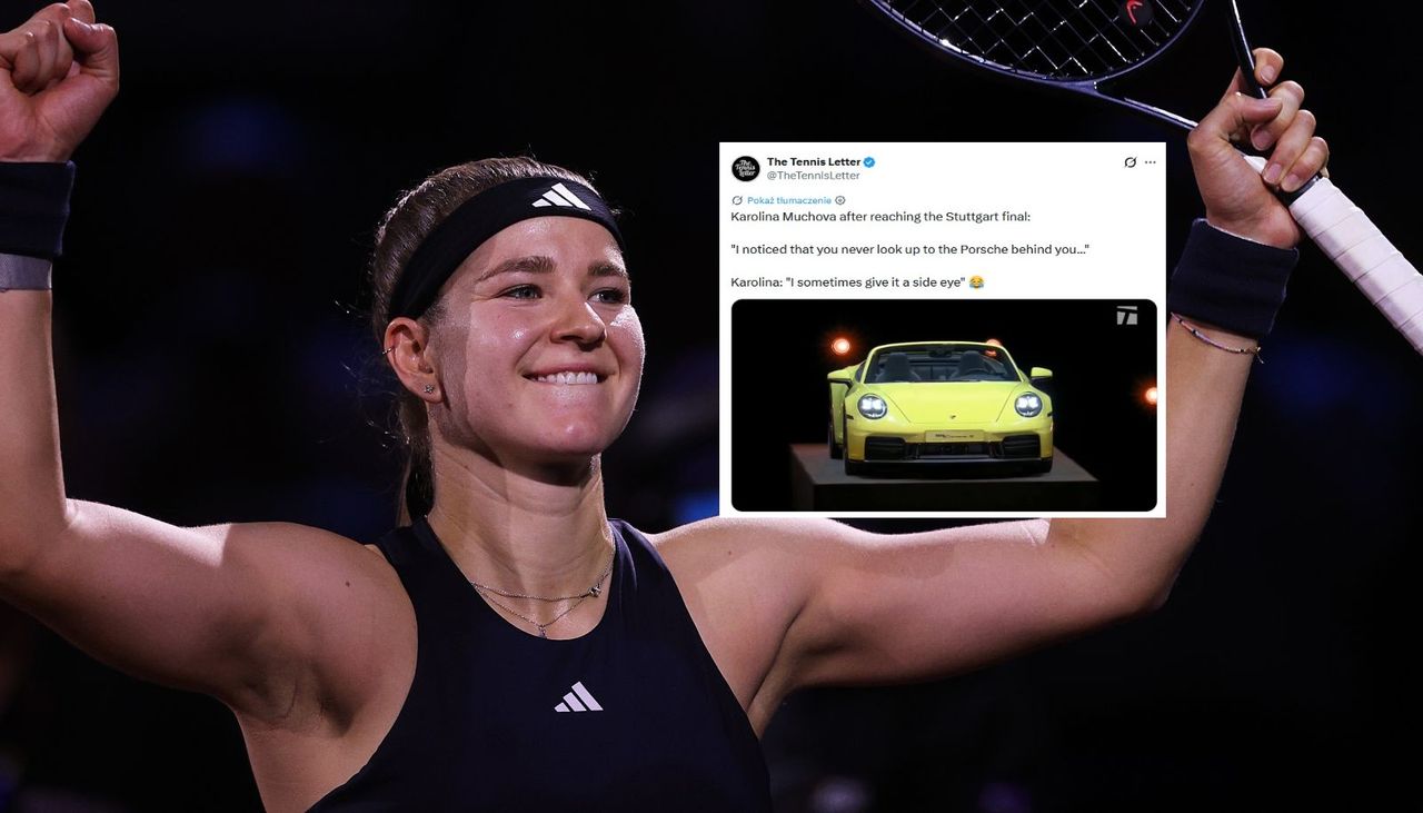 Muchova i Porsche: Ten moment rozbawił cały świat tenisa