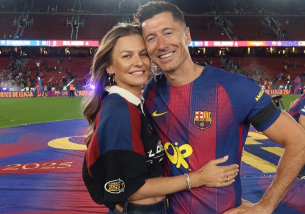 Anna Lewandowska pożegnała męża w Camp Nou. To zrobiła po północy