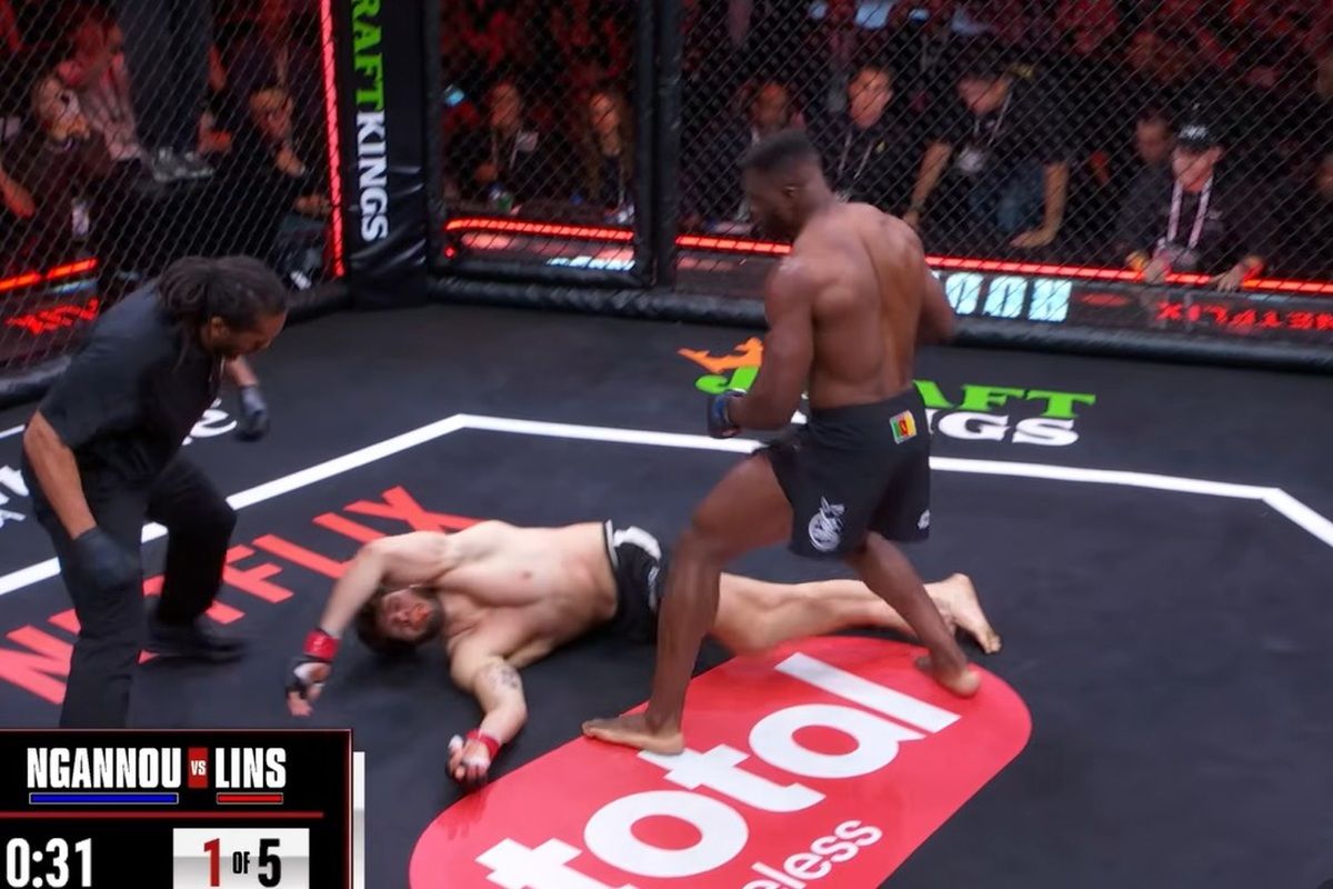 Ngannou wrócił do klatki i zdemolował Linsa. Brutalny nokaut w pierwszej rundzie