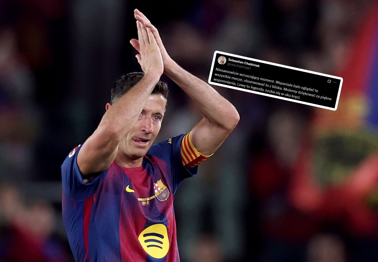 "Niesamowicie wzruszający moment". Głośno po pożegnaniu Lewandowskiego z Camp Nou