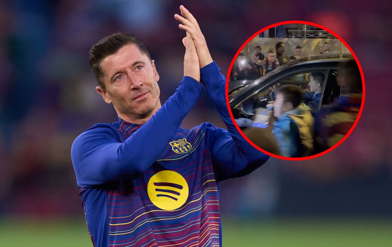 Ten obrazki mówią wszystko. Kibice Barcelony czekali na Lewandowskiego