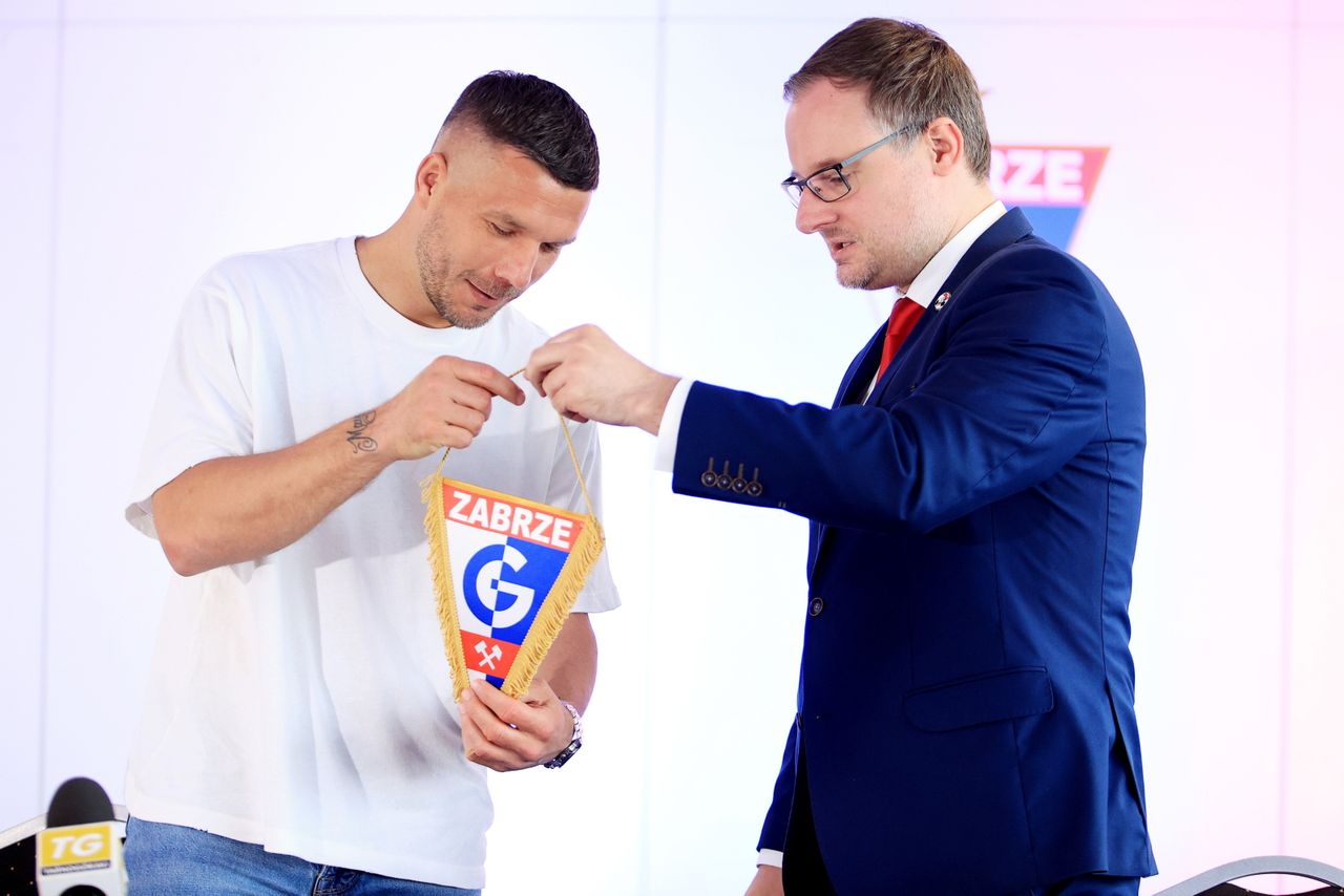Lukas Podolski właścicielem Górnika Zabrze. "Dziękuję prezydentowi"