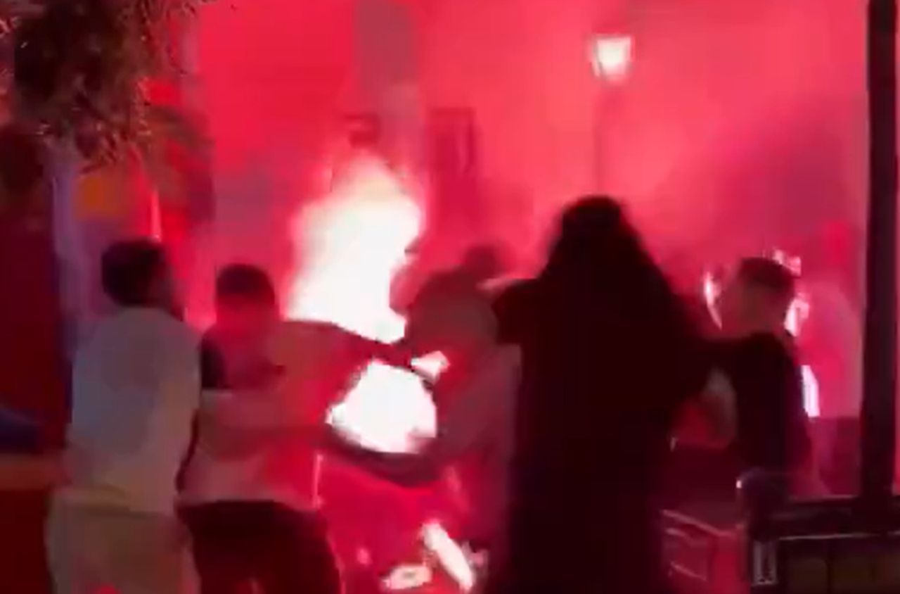 Fatalne obrazki przed finałem LM. Doszło do starcia kiboli