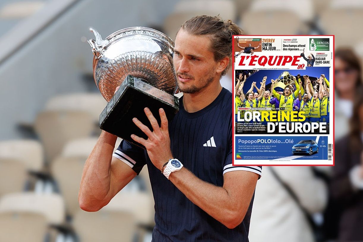 Zverev triumfuje, ale L'Equipe wybiera inny temat!